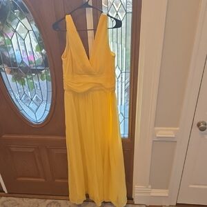 Allen Schwartz Prive Chic Yellow Maxi Dress
